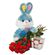 red roses with plush toy and chocolates. Barbados